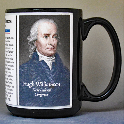 Hugh Williamson, First Federal Congress biographical history mug.