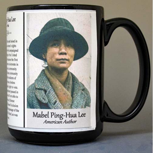 Mabel Ping-Hua Lee, Women’s Suffrage, biographical history mug.  