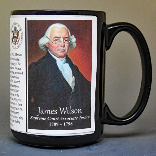 James Wilson, US Supreme Court Justice biographical history mug. 