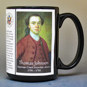 Thomas Johnson, US Supreme Court Associate Justice biographical history mug.