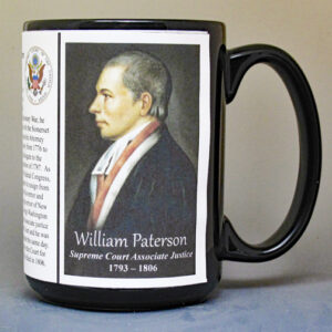 William Paterson, US Supreme Court Associate Justice biographical history mug.