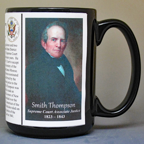 Smith Thompson, US Supreme Court Justice biographical history mug. 