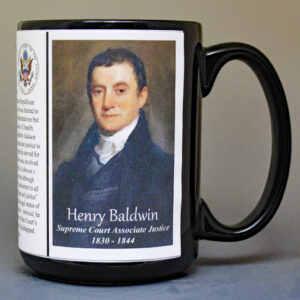 Henry Baldwin, US Supreme Court Associate Justice biographical history mug.