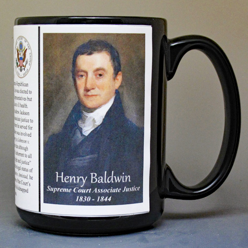 Henry Baldwin, US Supreme Court Justice biographical history mug. 