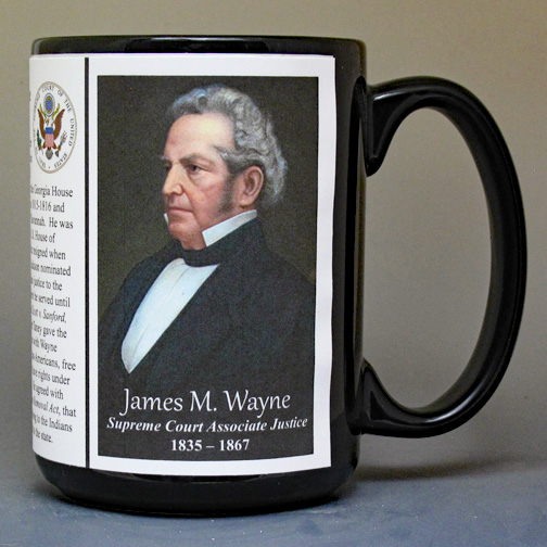 James Moore Wayne, US Supreme Court Justice biographical history mug. 