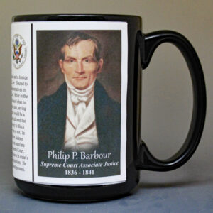Philip P. Barbour, US Supreme Court Associate Justice biographical history mug.