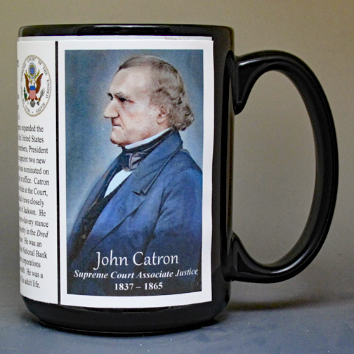John Catron US Supreme Court Justice biographical history mug. 