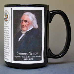 Samuel Nelson, US Supreme Court Associate Justice biographical history mug.