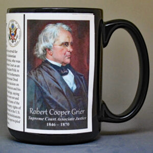 Robert Cooper Grier, US Supreme Court Associate Justice biographical history mug.
