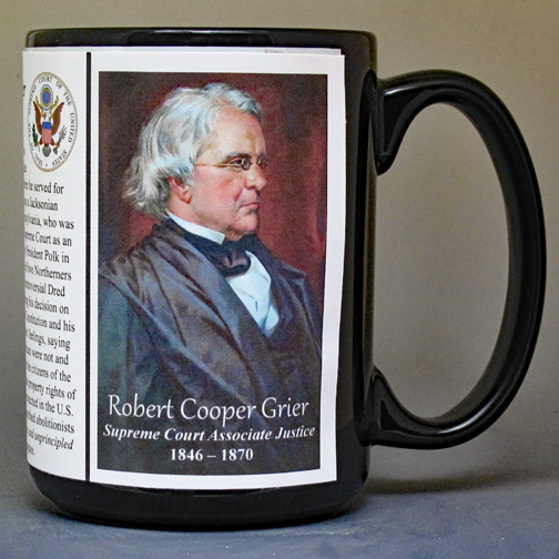 Robert Cooper Grier, US Supreme Court Justice biographical history mug. 