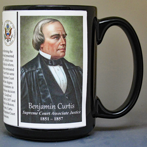 Benjamin R. Curtis, US Supreme Court Justice biographical history mug. 