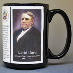 David Davis, US Supreme Court Associate Justice biographical history mug.