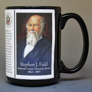 Stephen Johnson Field, US Supreme Court Associate Justice biographical history mug.