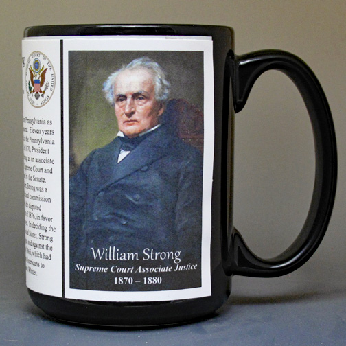 William Strong, US Supreme Court Justice biographical history mug. 
