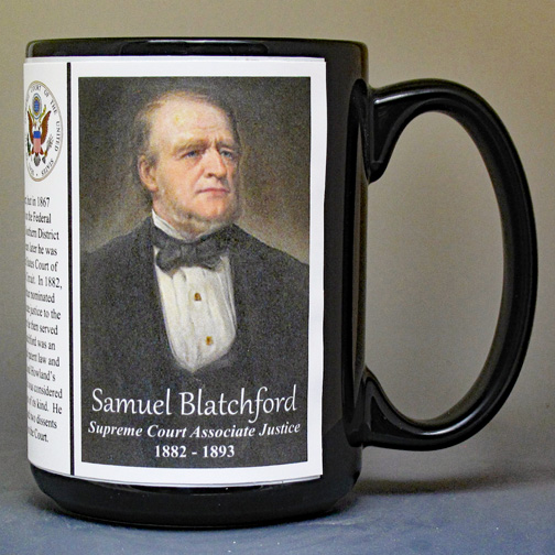 Samuel Blatchford, US Supreme Court Justice biographical history mug. 