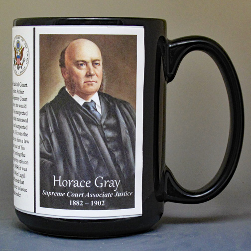 Horace Gray, US Supreme Court Justice biographical history mug. 