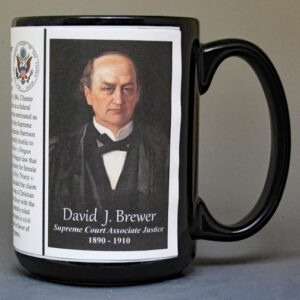 David Josiah Brewer, US Supreme Court Associate Justice biographical history mug.