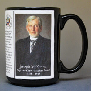 Joseph McKenna, US Supreme Court Associate Justice biographical history mug.