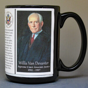 Willis Van Devanter, US Supreme Court Associate Justice biographical history mug.