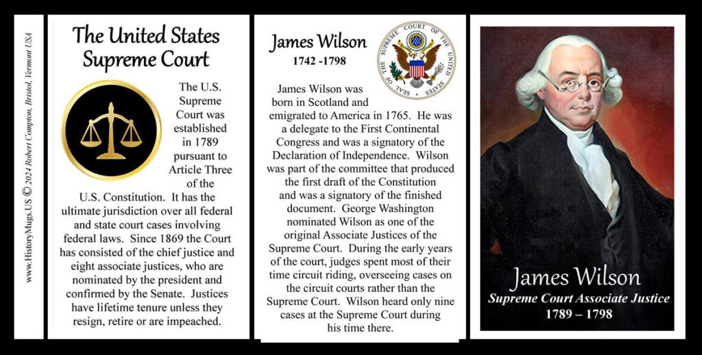 1789-1798, Supreme Court Justice, James Wilson - HistoryMugs.us