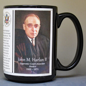 John Marshall Harlan II, Associate Justice, US Supreme Court biographical history mug.