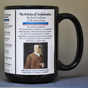 Presidents of the United States in Congress Assembled history mug. 